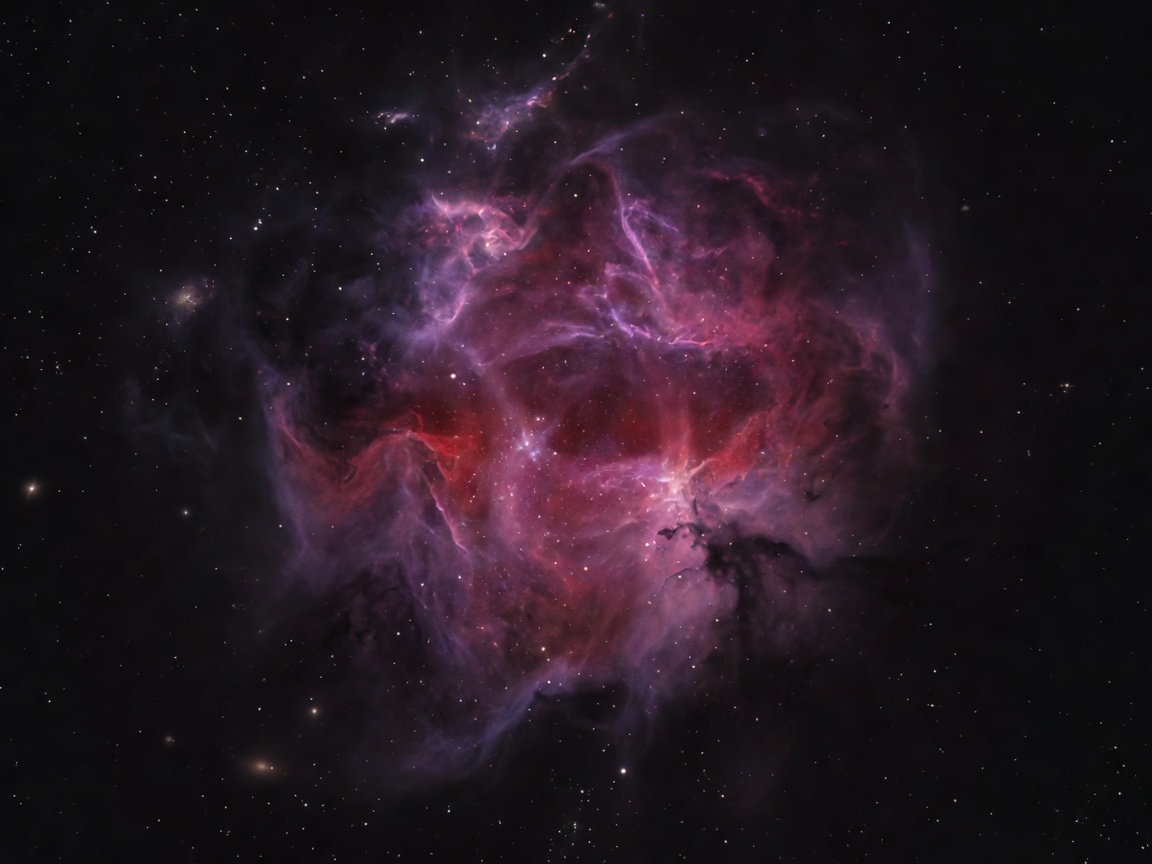 An artist rendering of a dynamic cartoon supernova exploding in purple rays and bubbly cosmic matter